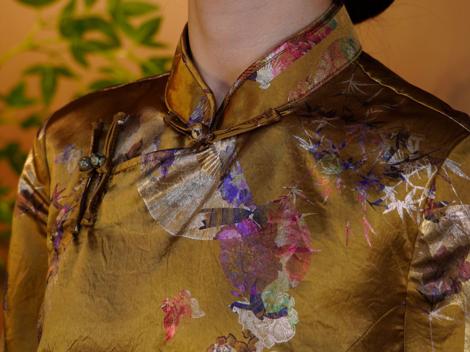 古月茗里【玄金耀纹】新中式国风唐装醋酸上衣复古印花外套