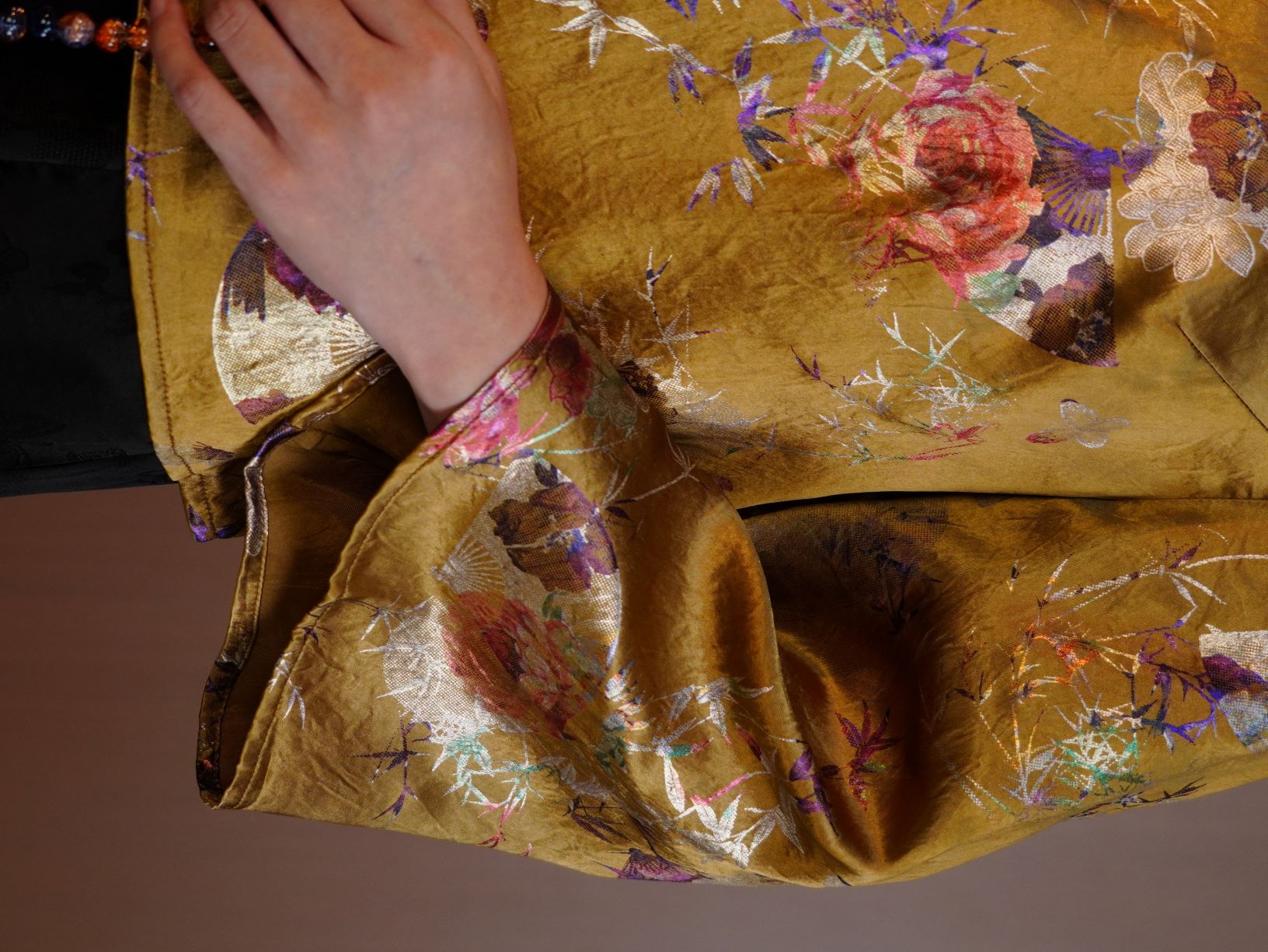 古月茗里【玄金耀纹】新中式国风唐装醋酸上衣复古印花外套